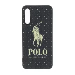 قاب حصیری طرح Polo دور لنز براق Samsung Galaxy A50 / A50s / A30s - مشکی