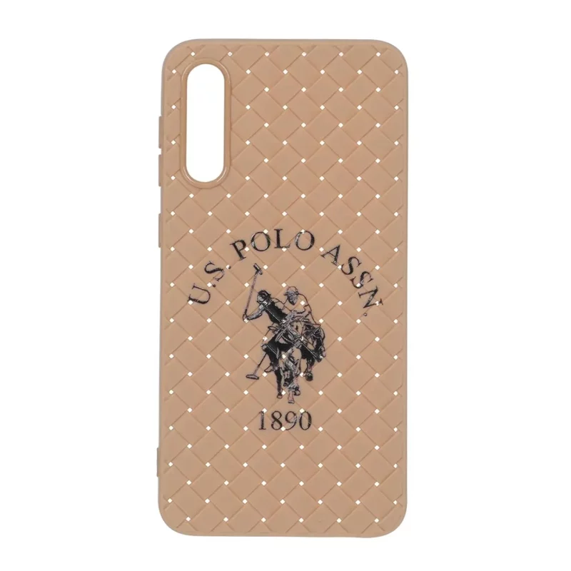 قاب حصیری طرح Polo دور لنز براق Samsung Galaxy A50 / A50s / A30s - نسکافه ای - تصویر 2