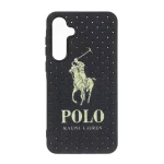 قاب حصیری طرح Polo دور لنز براق Samsung Galaxy A35 / A55 - مشکی