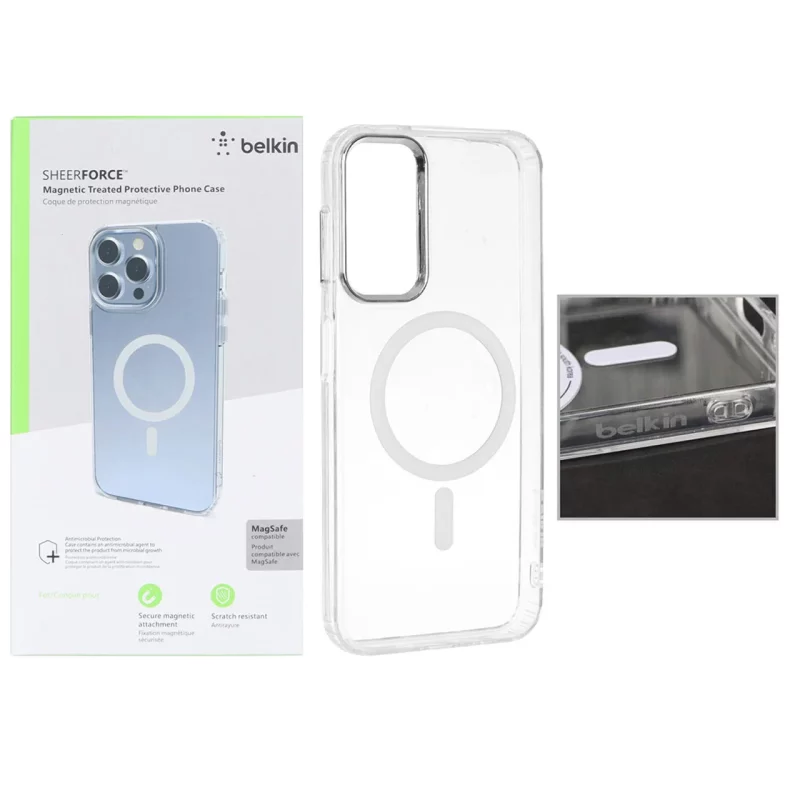 قاب belkin شفاف Magsafe مدل Samsung Galaxy A14 (پک دار) - تصویر 2