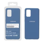 قاب سیلیکونی پاک کنی اورجینال درجه یک Samsung Galaxy S20 Plus - آبی تیره (پک دار) - NTC