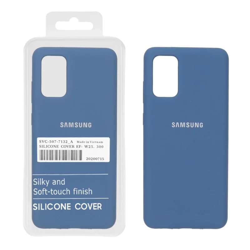 قاب سیلیکونی پاک کنی اورجینال درجه یک Samsung Galaxy S20 Plus - آبی تیره (پک دار) - NTC - تصویر 2