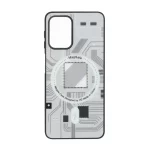 قاب تکنولوژی مات طرح مگ سیف Samsung Galaxy A22 4G / M22 / M32 4G / F22 - طوسی