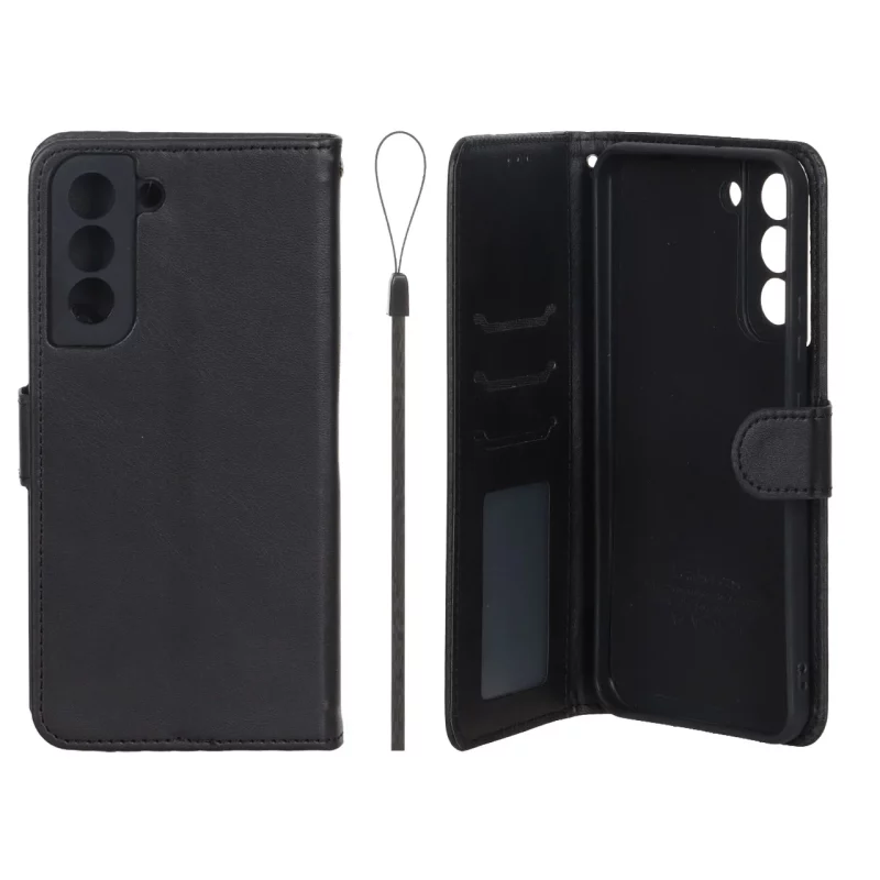 کیف موبایل مگنتی درجه یک داخل خز MNC Plus مدل Samsung Galaxy S22 Plus - مشکی - تصویر 2