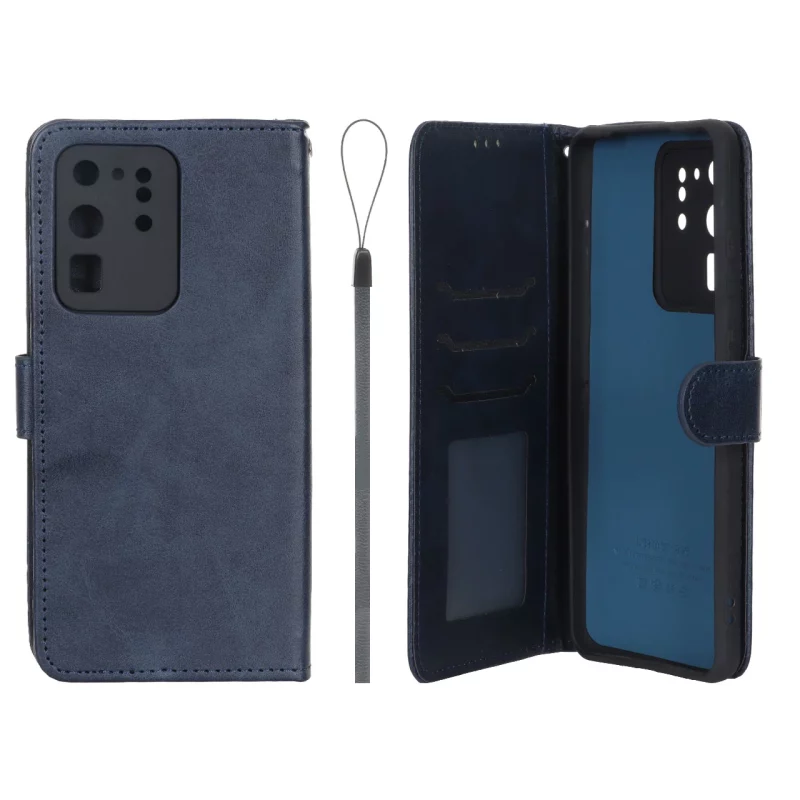 کیف موبایل مگنتی درجه یک داخل خز MNC Plus مدل Samsung Galaxy S20 Ultra - سرمه ای - تصویر 2
