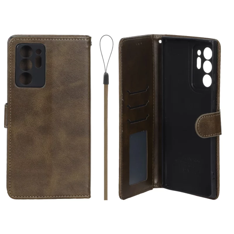 کیف موبایل مگنتی درجه یک داخل خز MNC Plus مدل Samsung Galaxy Note20 Ultra - سبز زیتونی - تصویر 2