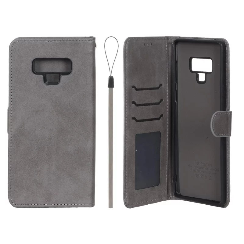 کیف موبایل مگنتی درجه یک داخل خز MNC Plus مدل Samsung Galaxy Note 9 - خاکستری - تصویر 2