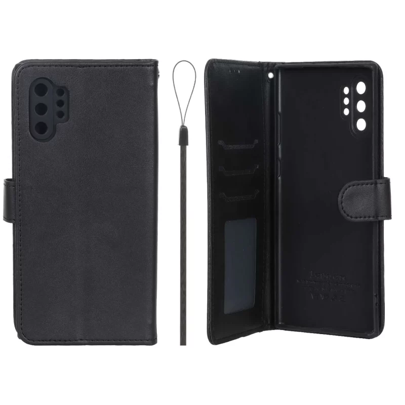 کیف موبایل مگنتی درجه یک داخل خز MNC Plus مدل Samsung Galaxy Note 10 Plus - مشکی - تصویر 2