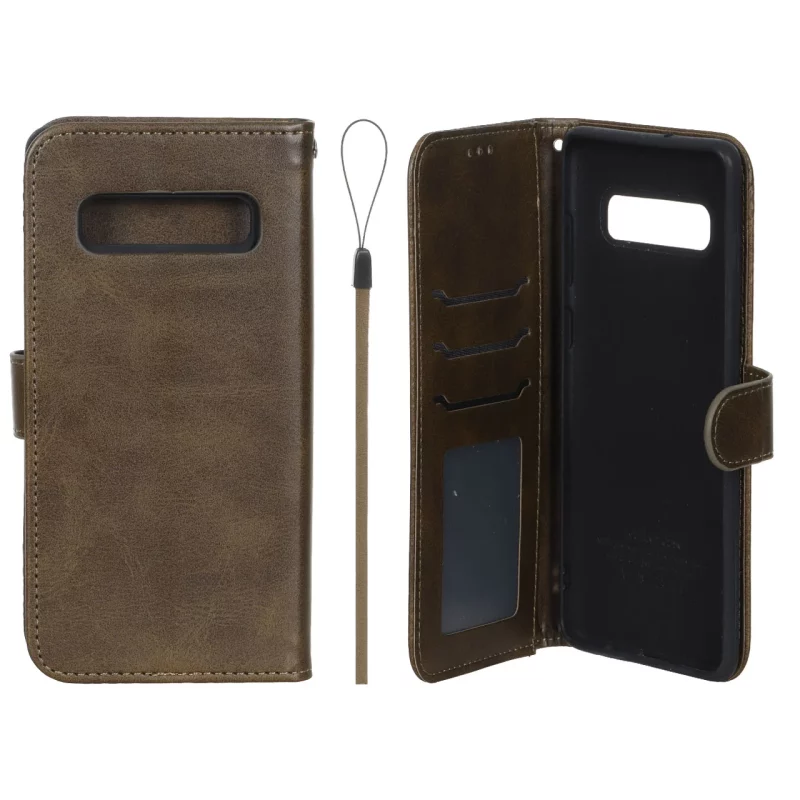 کیف موبایل مگنتی درجه یک داخل خز MNC Plus مدل Samsung Galaxy S10 Plus - سبز زیتونی - تصویر 2