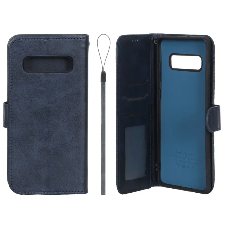 کیف موبایل مگنتی درجه یک داخل خز MNC Plus مدل Samsung Galaxy S10 Plus - سرمه ای - تصویر 2