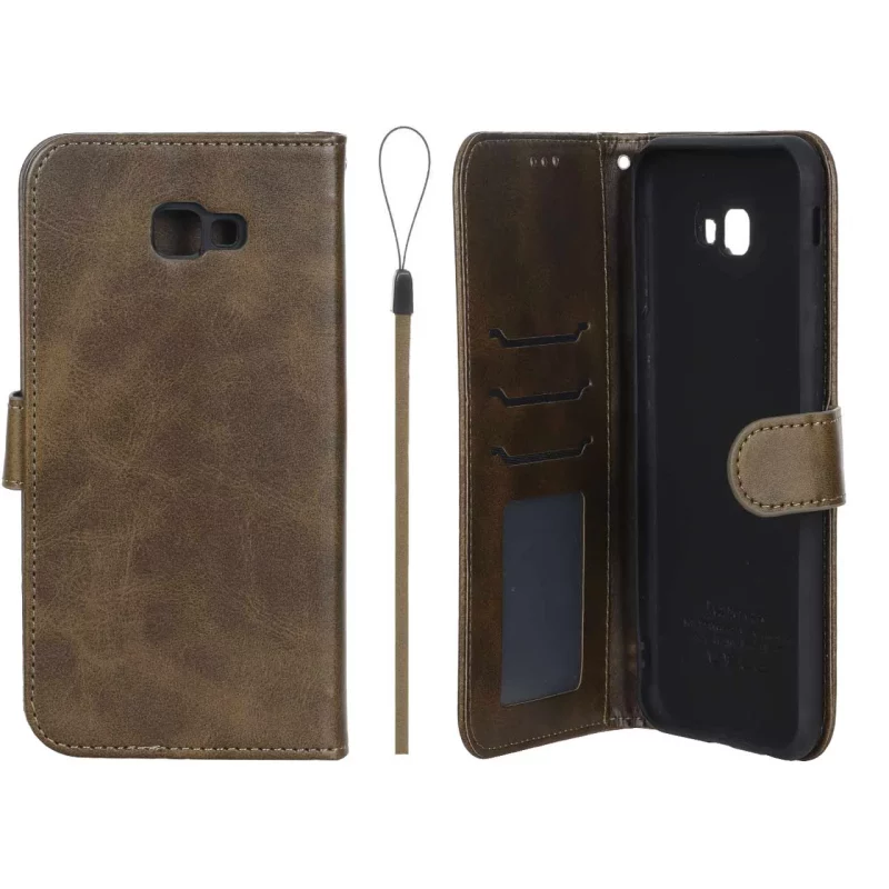کیف موبایل مگنتی درجه یک داخل خز MNC Plus مدل Samsung Galaxy J4 Plus / J4 Prime / J4 Core / J410 - سبز زیتونی - تصویر 2