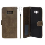 کیف موبایل مگنتی درجه یک داخل خز MNC Plus مدل Samsung Galaxy S8 Plus - سبز زیتونی
