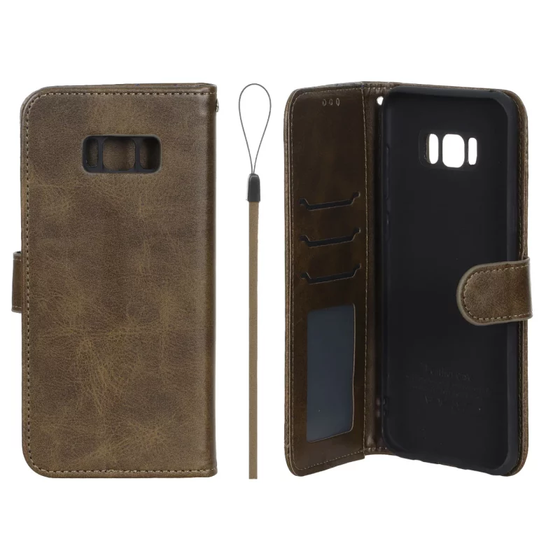 کیف موبایل مگنتی درجه یک داخل خز MNC Plus مدل Samsung Galaxy S8 Plus - سبز زیتونی - تصویر 2
