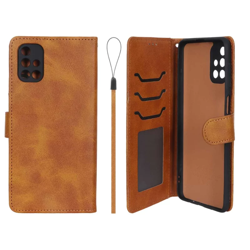 کیف موبایل مگنتی درجه یک داخل خز MNC Plus مدل Samsung Galaxy M51 - عسلی - تصویر 2