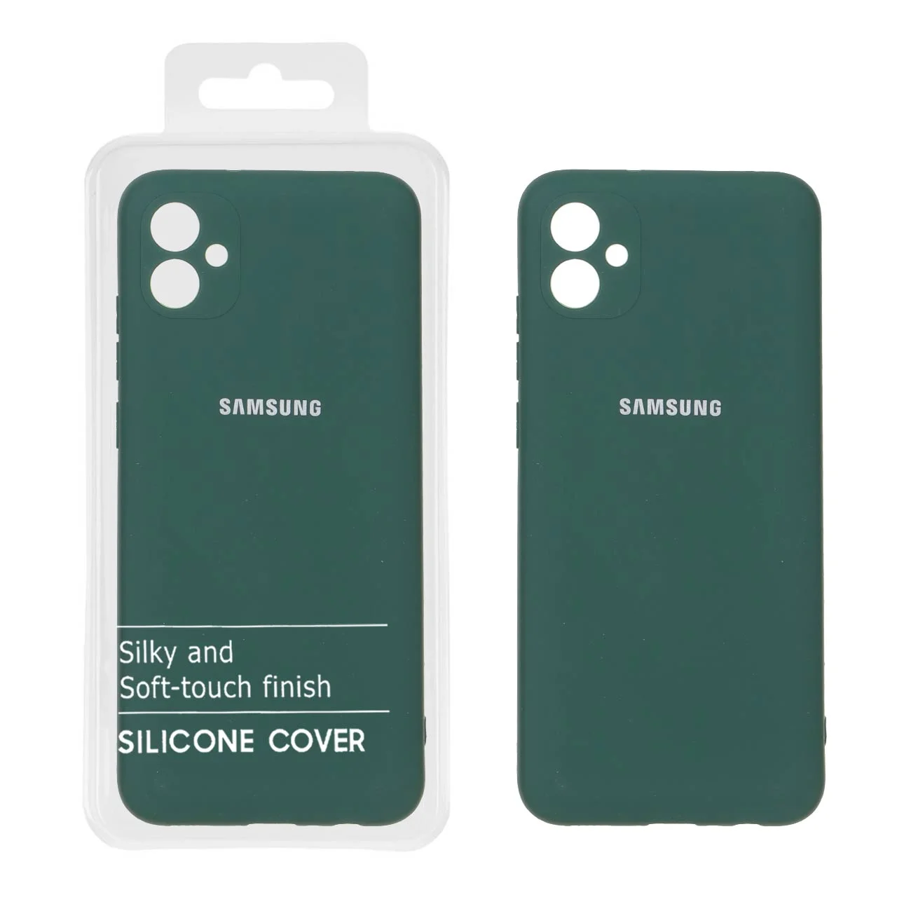 19178-1682352-1 قاب نیو سیلیکون محافظ لنزدار RFF مدل Samsung Galaxy A04e / M04 / F04 - سبز (پک دار) - تصویر 1