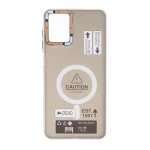قاب Caution دور مات طرح مگ سیف Samsung Galaxy A07 - مشکی