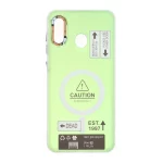 قاب Caution دور مات طرح مگ سیف Samsung Galaxy A30 / A20 - سبز