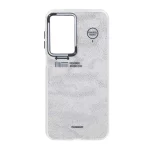 قاب Youngkit طرح بارکد پوست ماری دور مات Samsung Galaxy A17 / A26 - نقره ای