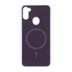 قاب سوزنی طرح مگ سیف Magnet فلزی Samsung Galaxy A11 / M11 - بنفش