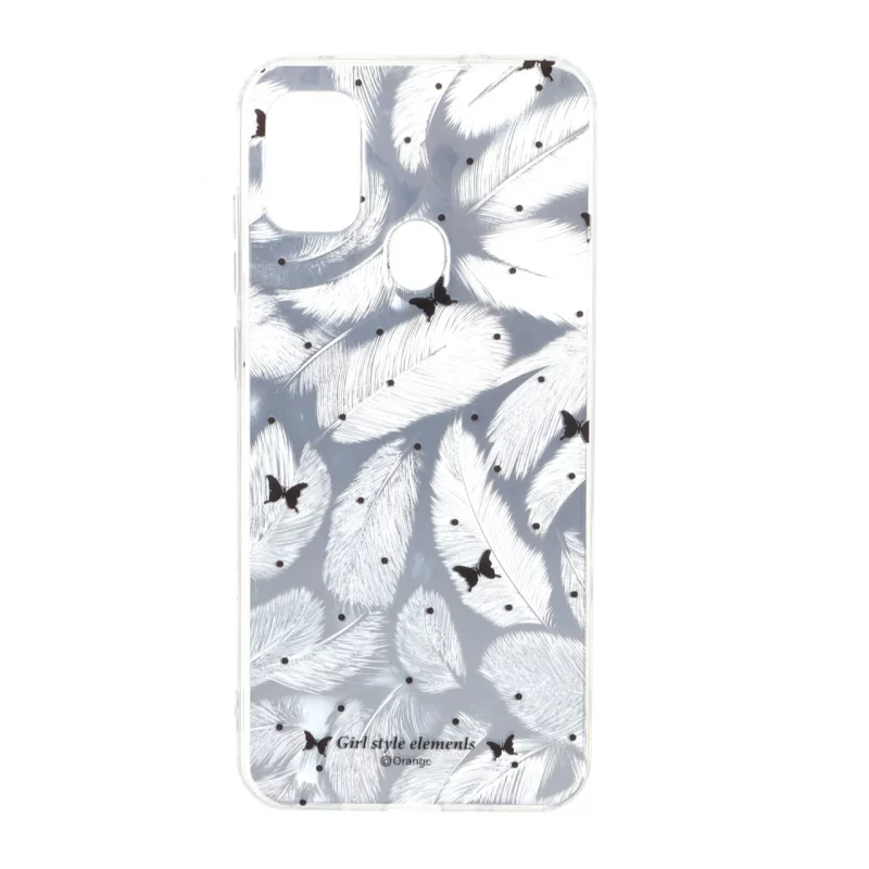 قاب اطلسی دور ژله ای طرح پر Samsung Galaxy A11 / M11 - کد 7 - تصویر 2
