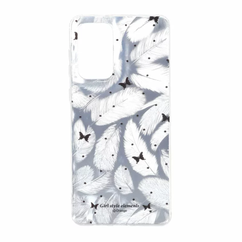 قاب اطلسی دور ژله ای طرح پر Samsung Galaxy A73 - کد 37 - تصویر 2
