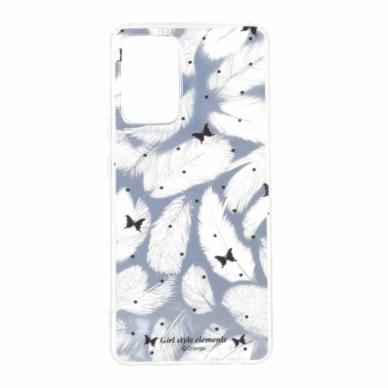 قاب اطلسی دور ژله ای طرح پر Samsung Galaxy A32 4G - کد 41 - تصویر 2