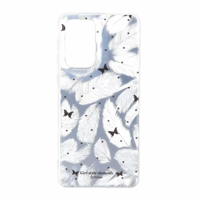 قاب اطلسی دور ژله ای طرح پر Samsung Galaxy A33 - کد 68 - تصویر 2