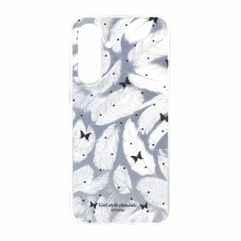 قاب اطلسی دور ژله ای طرح پر Samsung Galaxy A56 / A36 - کد 77 - تصویر 2