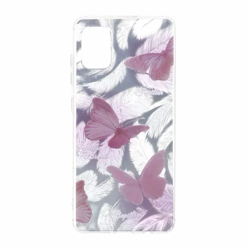 قاب اطلسی دور ژله ای طرح پر Samsung Galaxy A51 / M40s - کد 80 - تصویر 2