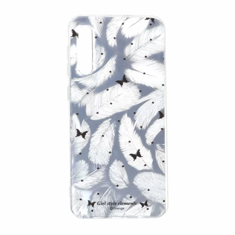قاب اطلسی دور ژله ای طرح پر Samsung Galaxy A50 / A50s / A30s - کد 89 - تصویر 2