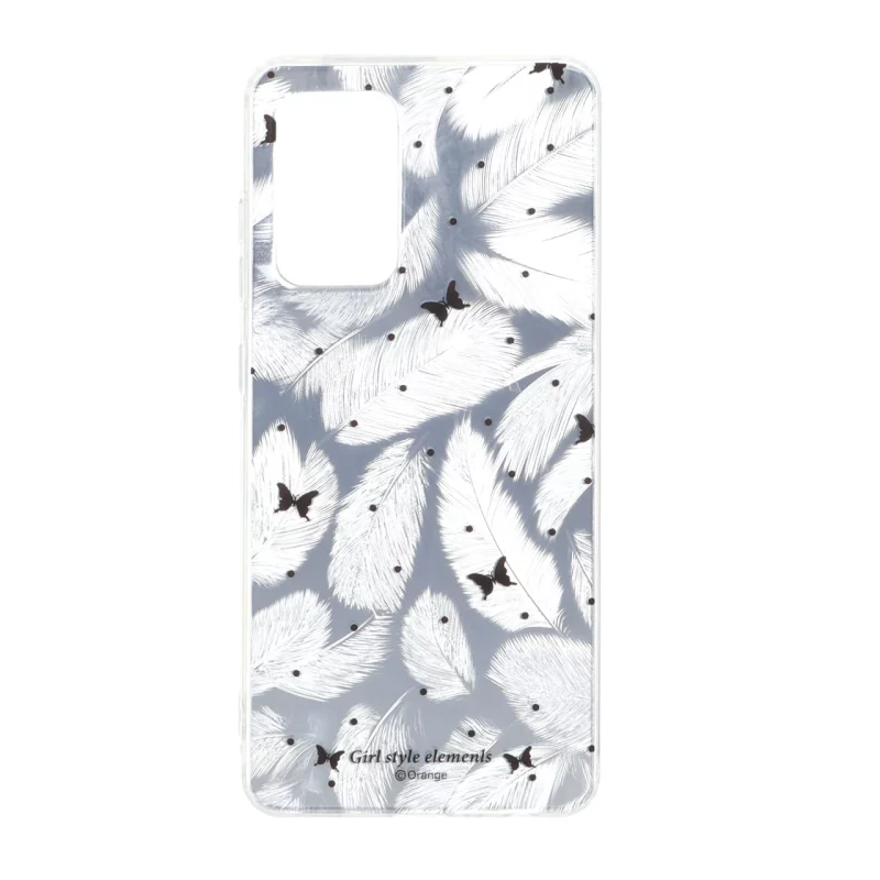 قاب اطلسی دور ژله ای طرح پر Samsung Galaxy A52 / A52s - کد 90 - تصویر 2