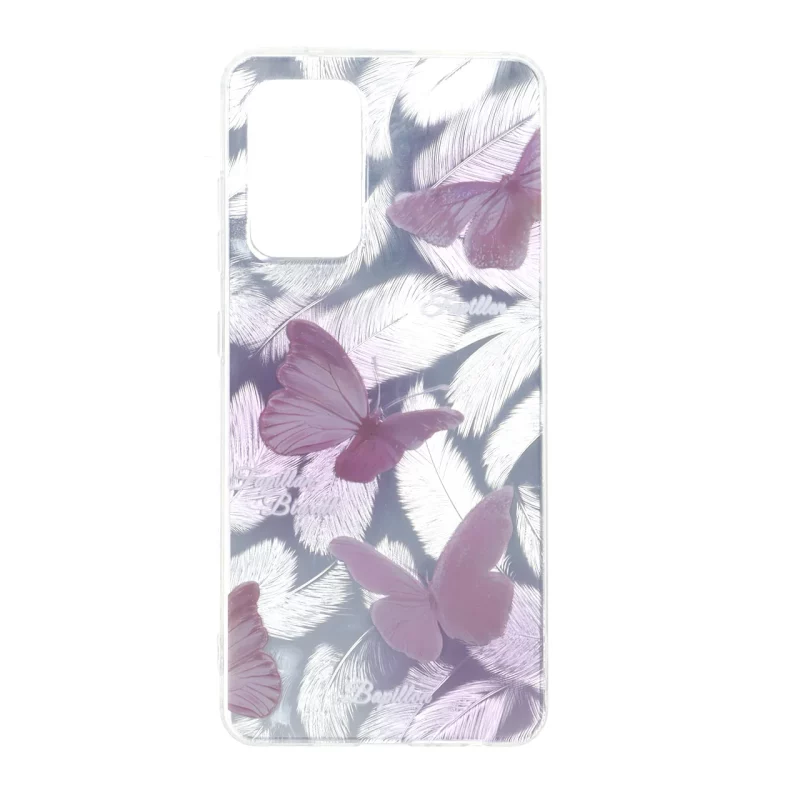 قاب اطلسی دور ژله ای طرح پر Samsung Galaxy A52 / A52s - کد 93 - تصویر 2