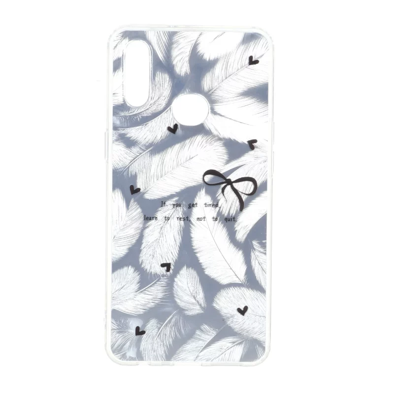 قاب اطلسی دور ژله ای طرح پر Samsung Galaxy A10s - کد 130 - تصویر 2