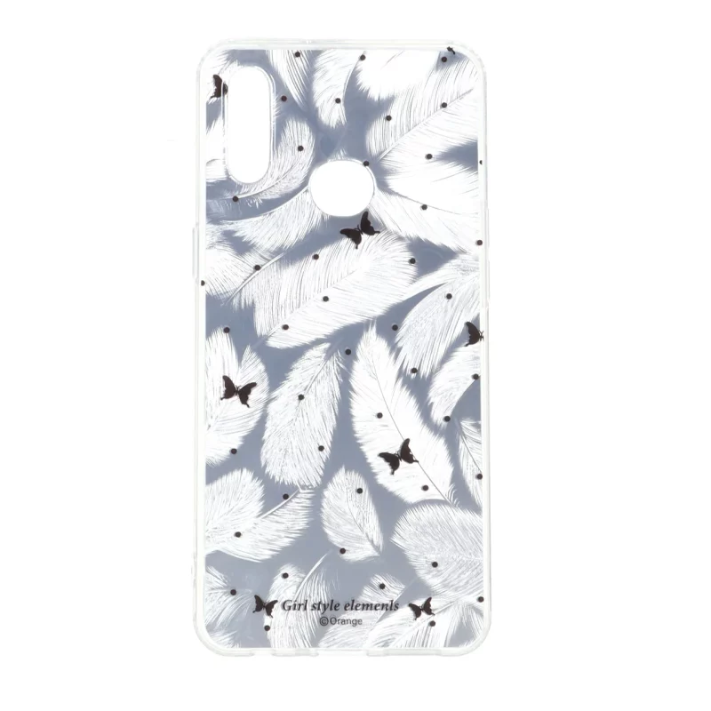 قاب اطلسی دور ژله ای طرح پر Samsung Galaxy A10s - کد 133 - تصویر 2