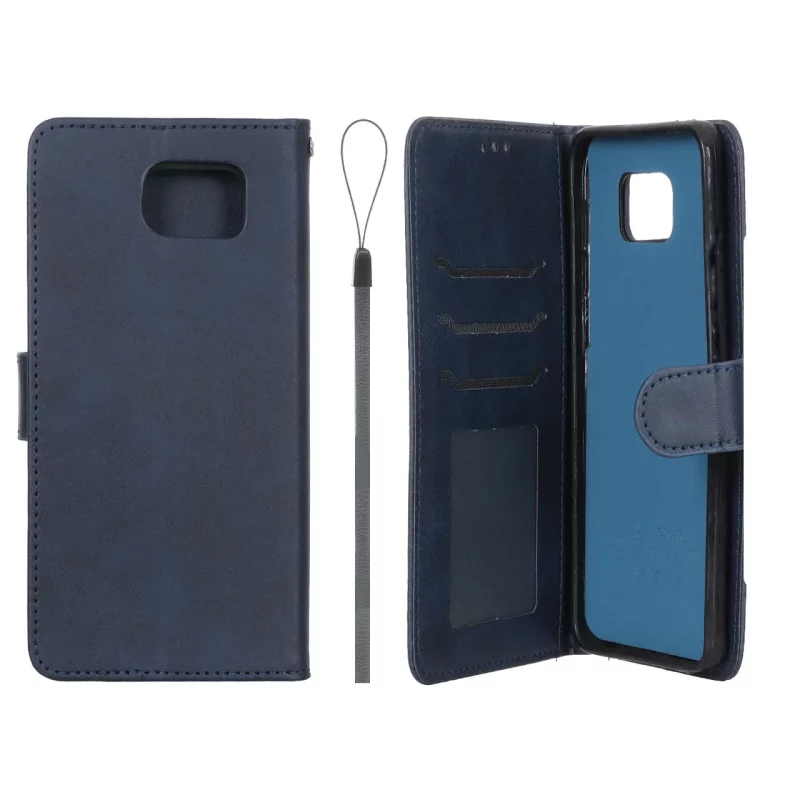 کیف موبایل مگنتی درجه یک داخل خز MNC Plus مدل Samsung Galaxy Note5 - سرمه ای - تصویر 2