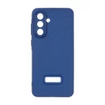 قاب ژله ای هاشور محافظ لنزدار Samsung Galaxy A56 / A36 - سرمه ای