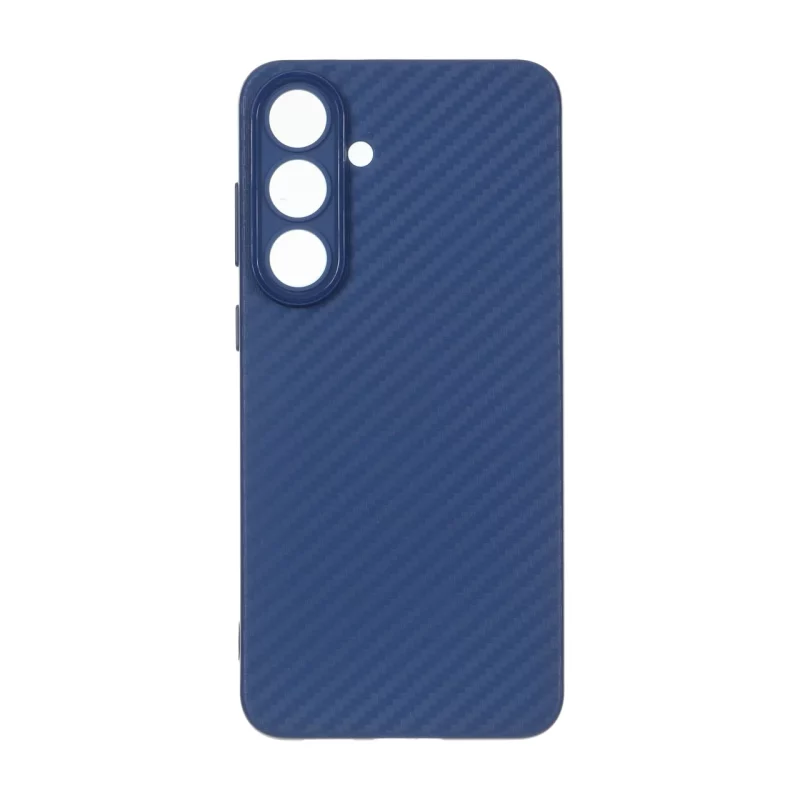 قاب ژله ای هاشور محافظ لنزدار Samsung Galaxy S25 FE - سرمه ای - تصویر 2