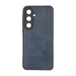 قاب طرح چرم RYOURK مدل Samsung Galaxy S24 FE - سرمه ای