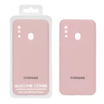 قاب سیلیکونی پاک کنی اورجینال Master Quality مدل Samsung Galaxy A30 / A20 - صورتی چرک (پک دار)