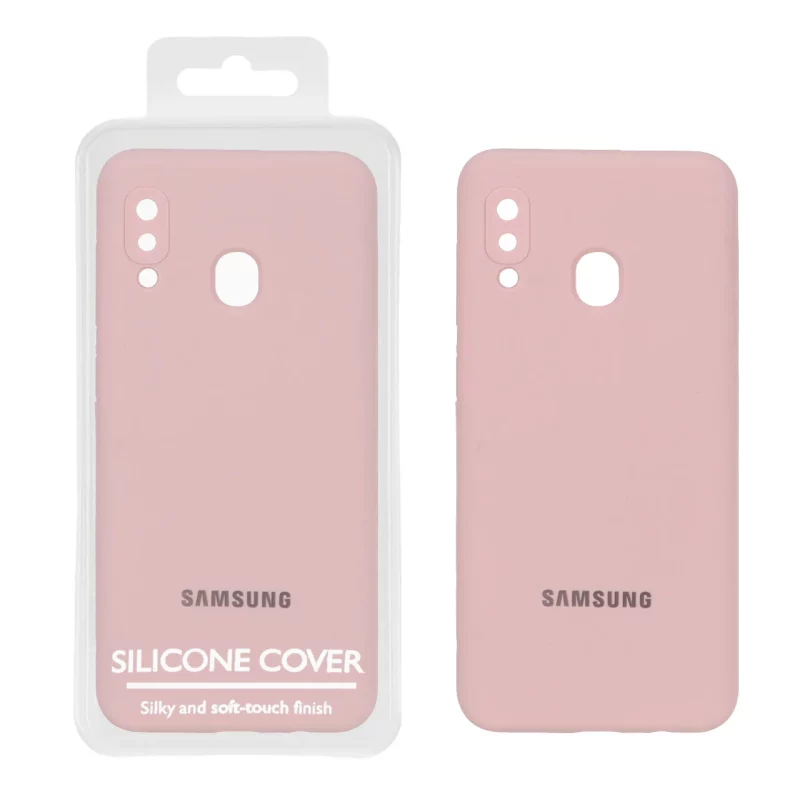 قاب سیلیکونی پاک کنی اورجینال Master Quality مدل Samsung Galaxy A30 / A20 - صورتی چرک (پک دار) - تصویر 2