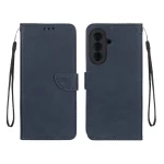 کیف چرمی موبایل مگنتی محافظ لنزدار Samsung Galaxy A57 - سرمه ای