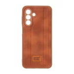 قاب جیر Mont Blanc طرح دوخت محافظ لنزدار Samsung Galaxy A17 / A26 - قهوه ای