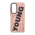 قاب Youngkit مورب Samsung Galaxy S25 FE - کرم نارنجی