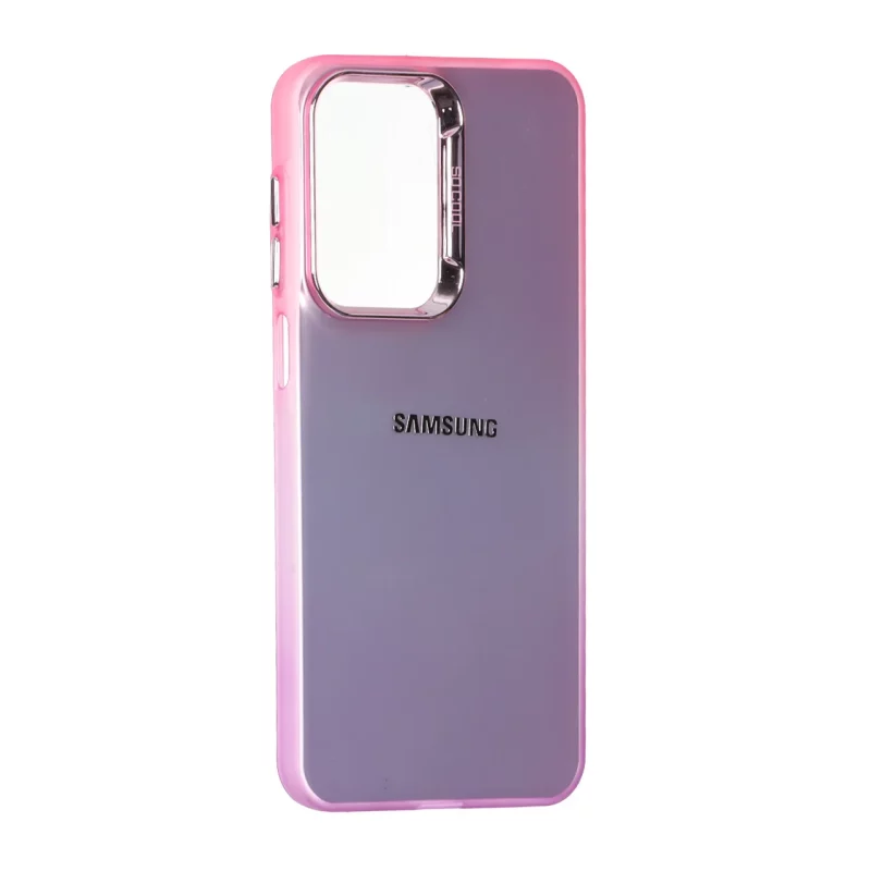 قاب SO COOL لنز متال لوگودار دور رنگی Samsung Galaxy A17 / A26 - صورتی بنفش - تصویر 2