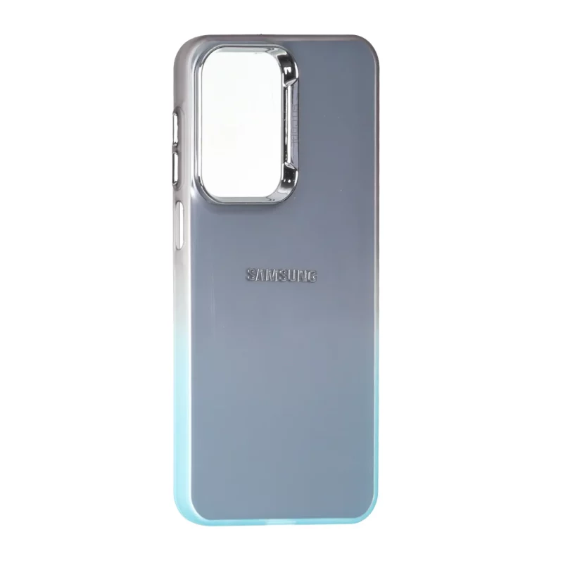 قاب SO COOL لنز متال لوگودار دور رنگی Samsung Galaxy A17 / A26 - مشکی فیروزه ای - تصویر 2
