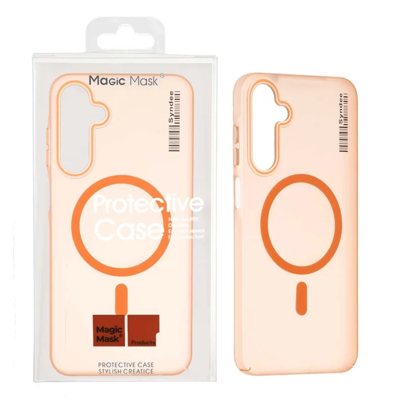 قاب Magic Mask Syndee مات MagSafe مدل Samsung Galaxy A25 5G - نارنجی (پک دار) - تصویر 2