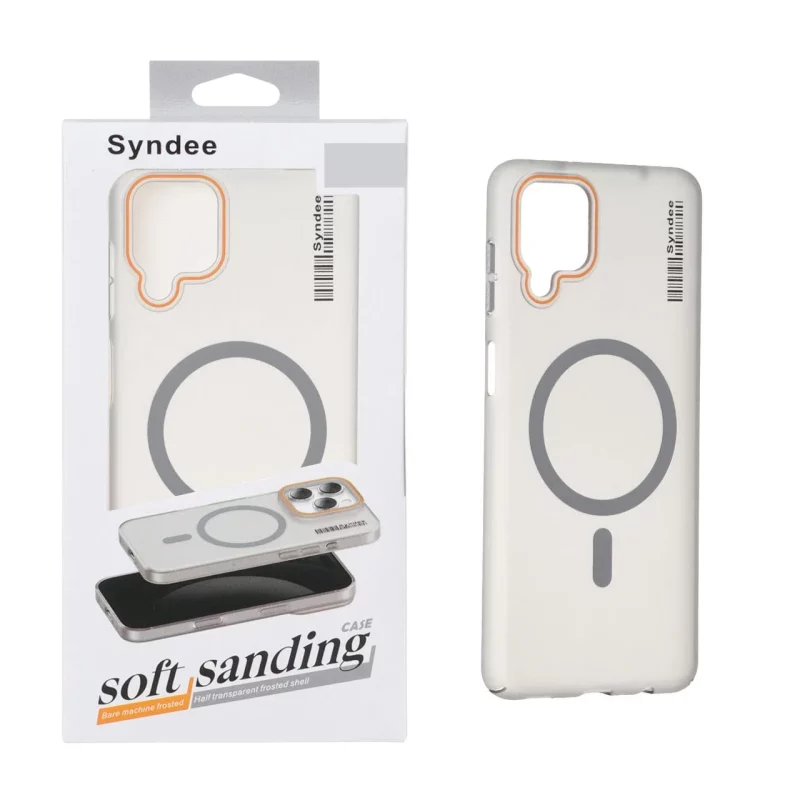 قاب اورجینال Syndee مات Magsafe مدل Samsung Galaxy A12 / M12 / F12 - خاکستری (پک دار) - تصویر 2