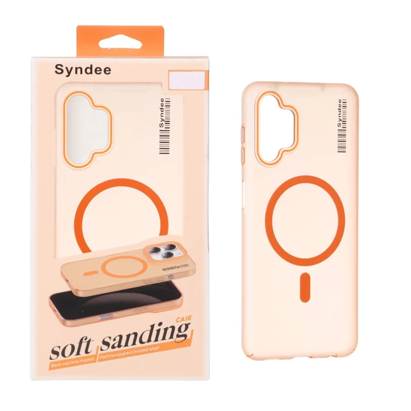 قاب اورجینال Syndee مات Magsafe مدل Samsung Galaxy A13 4G / A13 5G / A04s / M13 4G / M23 / F13 - نارنجی (پک دار) - تصویر 2