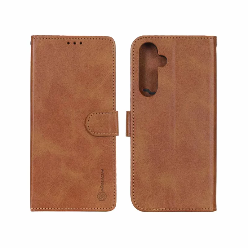 کیف موبایل مگنتی Nillkin مدل Samsung Galaxy S24 FE - عسلی - تصویر 2