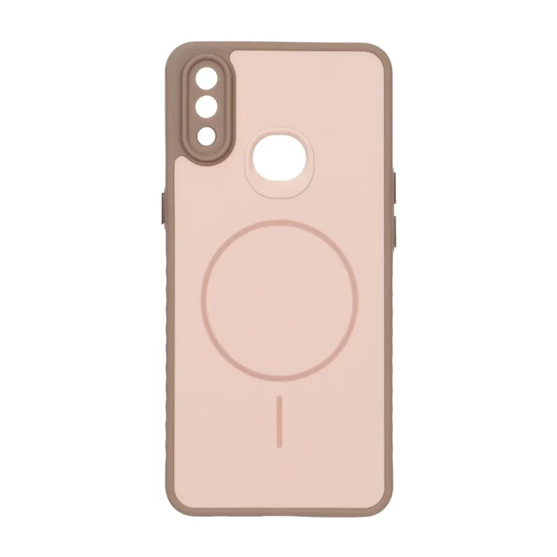 قاب Soft طرح مگ سیف محافظ لنزدار Samsung Galaxy A10s - نسکافه ای - تصویر 2
